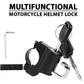 Attache multifonctionnelle pour casques de moto