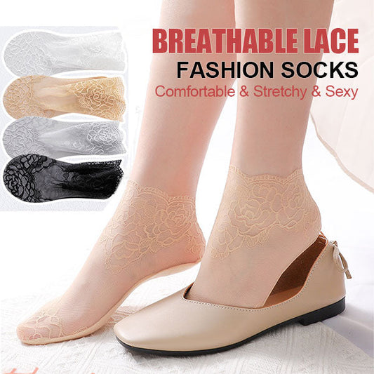 🔥Ventes à chaud🔥Chaussettes à lacets pour dames (5 paires)