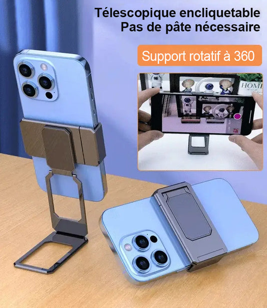 Support pliant portable de Nouveau type de clip arrière 360